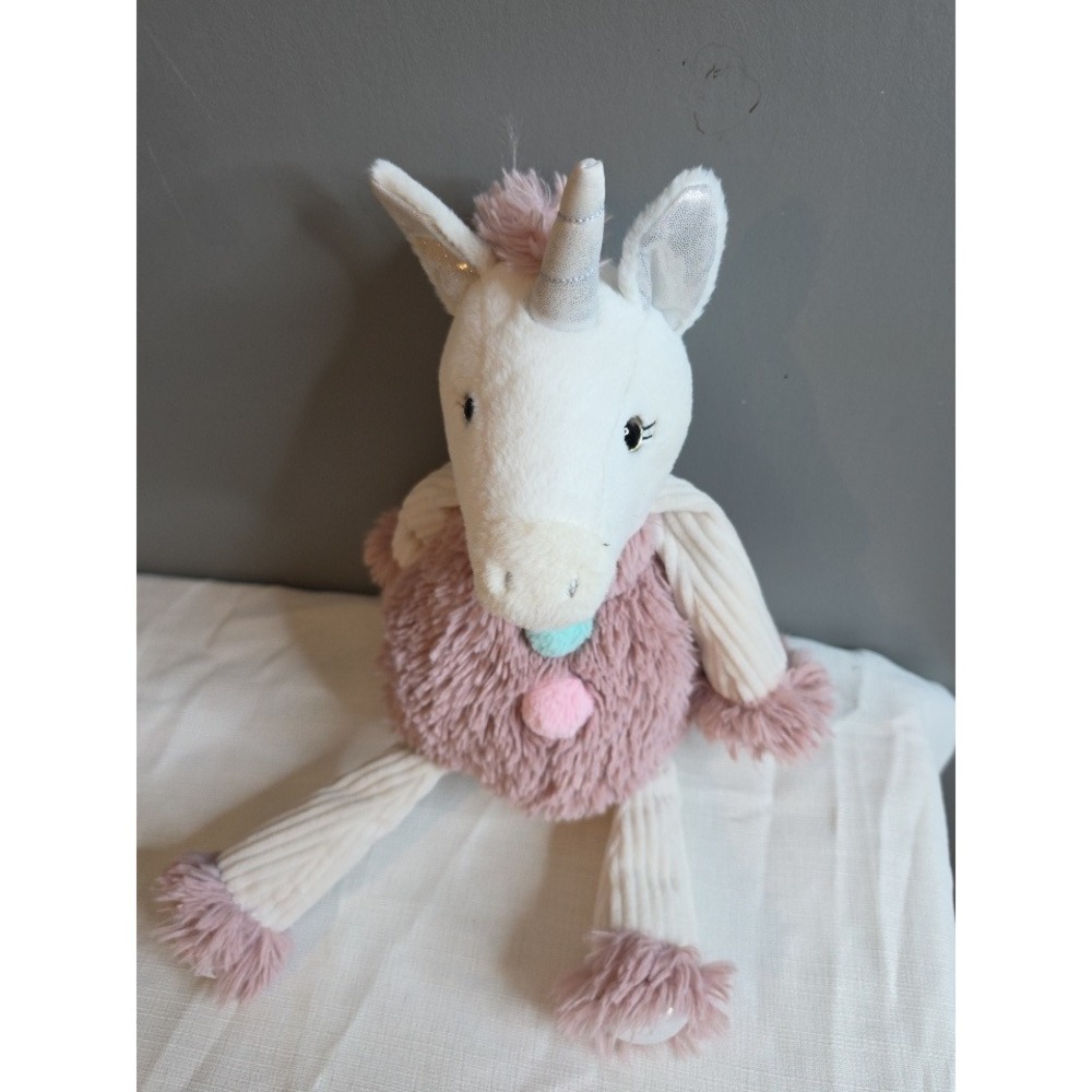 Scentsy Buddy Stella the Unicorn Plush Mauve Pink Cream Corduroy Stuffed Animal